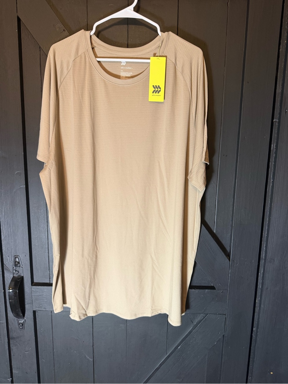 all in motion Men's Short Sleeve Performance Tee in Tan